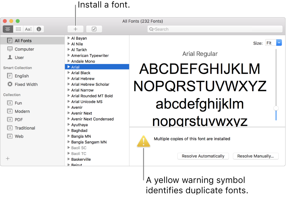 mac fonts for word
